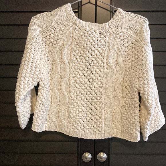 Cropped Cable Knit Cardigan - Picture 2 of 6